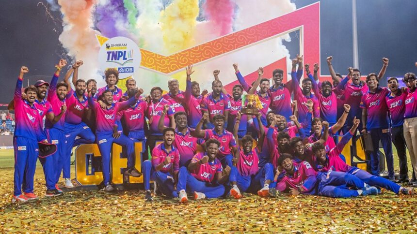 Tiruppur Tamizhans with their maiden TNPL Title
