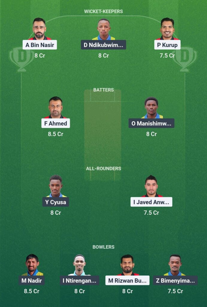 BAH vs RWA Dream11 Prediction Team